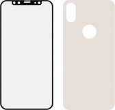 Mobilize Edge To Edge Gehard Glas Ultra-Clear Screen + Back Protector voor Apple iPhone XS - Zwart