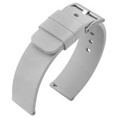 Bracelet de montre en caoutchouc de silicone Grijs 20 mm
