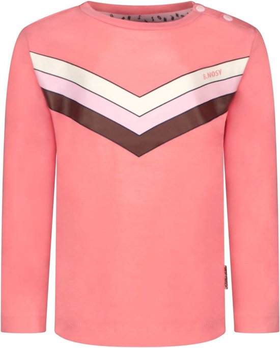 B.Nosy - Meisjes shirt - Roze - Maat 74