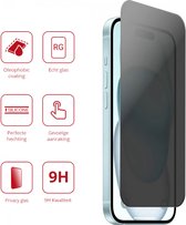 Rosso Privacy Screen Protector Geschikt voor de Apple iPhone 15 - 9H Gehard Glas - Case Friendly Tempered Glass - Eenvoudige Installatie