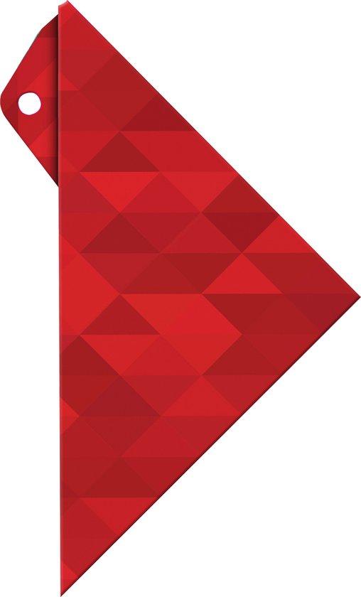 Aristo geocover - inclusief geodriehoek 16 cm - rood - AR-18000B - Aristo