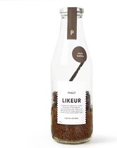 Pineut ® Likeur Koffie - Likeurfles 750 ML – Sterk Bakkie – Koffie Cadeau – Koffiebonen Likeur - Likeurdrank Jenever of Wodka - DIY Pakket - Feestelijk & Gezellig Genieten