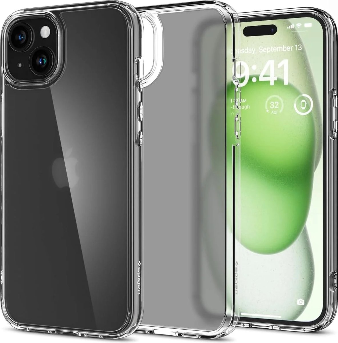 Spigen Ultra Hybrid hoesje voor iPhone 15 Plus - Transparant