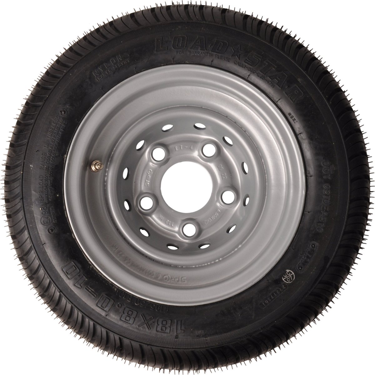 Roue remorque 10 pouces 195/55 R10C 5x112 pneu Kenda