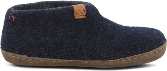 Wool by Green Comfort Mera Marine Blue 012 Unisex Sloffen - Blauw - 38