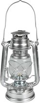 Benson Stormlantaarn - zilver - op brandstof - 8 x 25 cm - retro campinglamp
