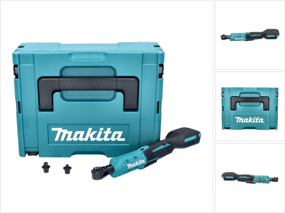 Makita DWR 180 ZJ accu-ratelsleutel 18 V 47,5 Nm 1/4" 3/8" + Makpac - zonder accu, zonder oplader