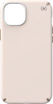 Speck hoesje geschikt voor Apple iPhone 15 Plus - Slank - MagSafe - Ultieme Bescherming - Luxe Soft-touch Afwerking - Valbescherming gecertificeerd tot 4 meter - Microban Antibacterieel - Presidio2 Pro lijn -Beige Geel