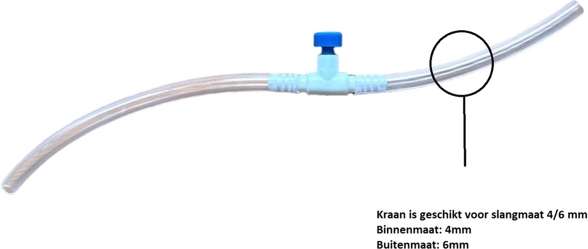 Superfish - Luchtslang Kraan - Luchtkraan - Aquarium - Beluchting - Universele kraan - Universele Kraan Geschikt voor Slangmaat Ø 4/6 mm - 2 stuks