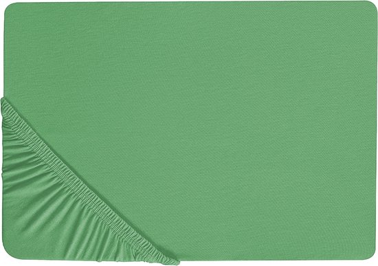 JANBU - Laken - Groen - 200 x 200 cm - Katoen