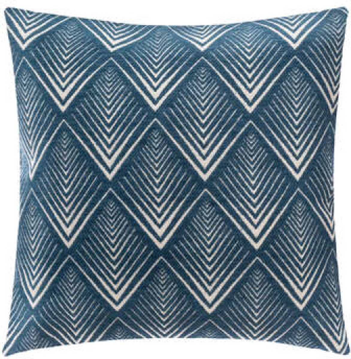 Atmosphera Créateur d'intérieur® - Sierkussen (hoes) chen chen geo bl 40x40, middenblauw