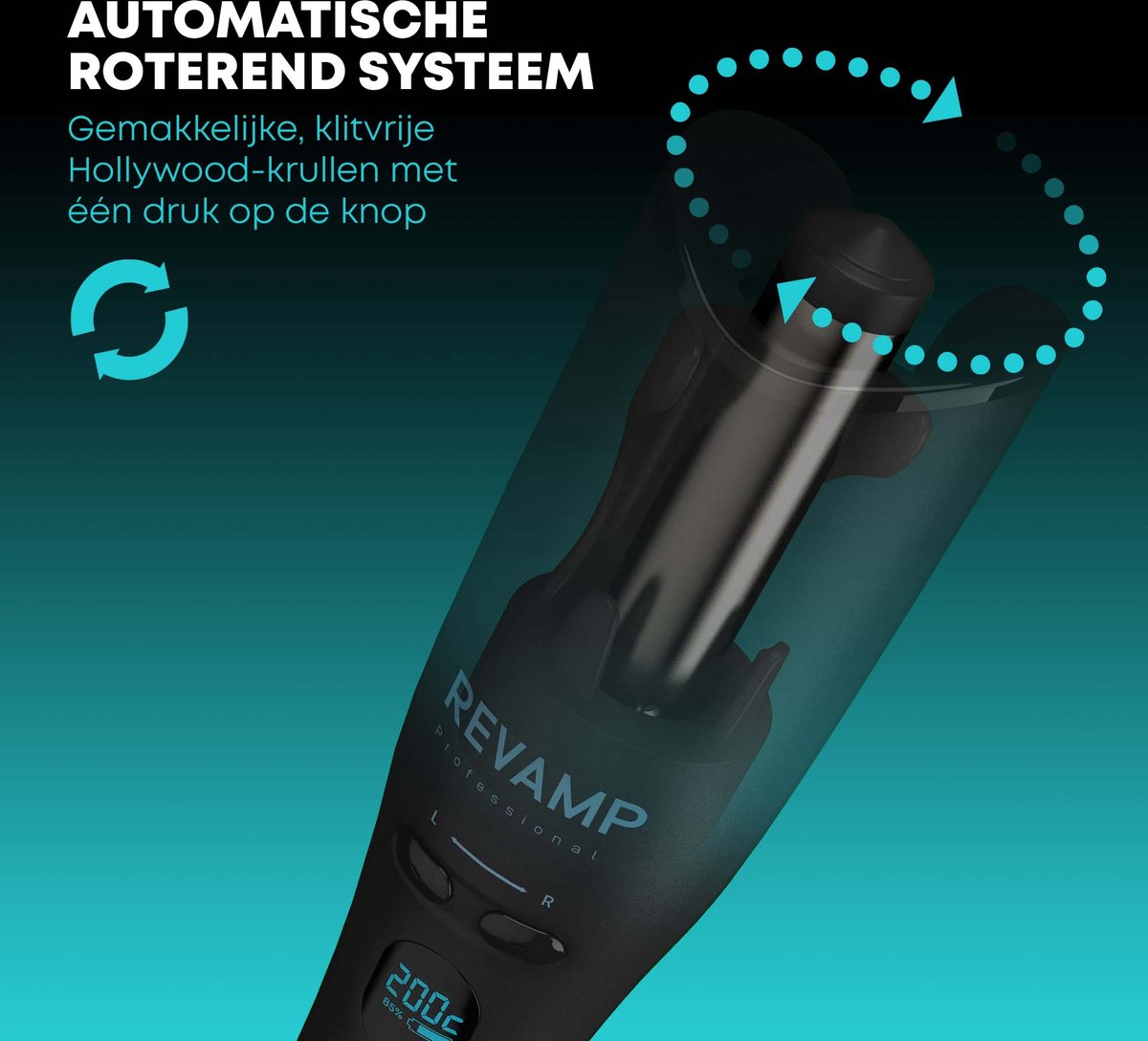 Revamp Hollywood Curl Automatische Krultang - Draadloze - afbeelding 2