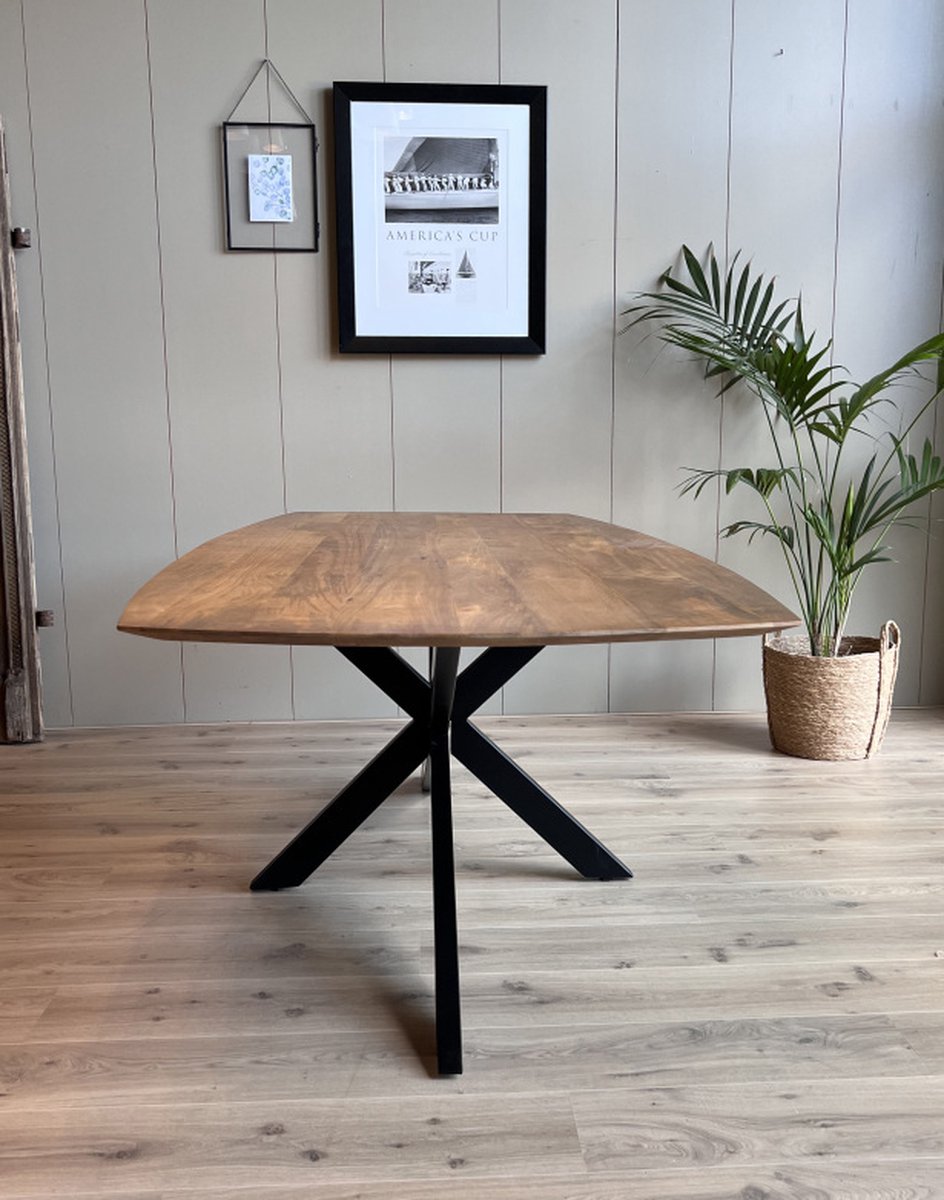 Old Inn - Eettafel Mango Deens Ovaal Naturel 200cm
