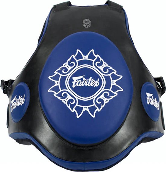 Fairtex Trainer Vest - Zwart / Blauw - standaard maat - FAIRTEX