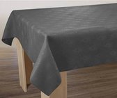 Tafelkleed anti-vlek Chique antracite vierkant 150 x 150 cm Tafellaken - Decoratieve Tafel Accessoires - Woonkamer Decoratie - Bonne et Plus®