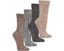 Alpaca wol – exclusief product – 2 paar – gemengde kleuren – maat 43/46