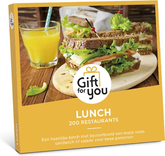 GiftForYou Cadeaubon - Lunch cadeau geven