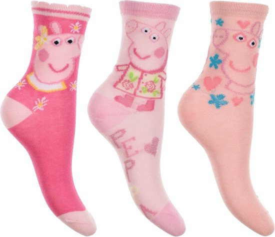 Peppa Pig - 3 paar sokken Peppa Big - 3-pack - maat 31/34