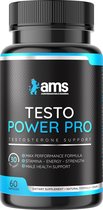 Testo Power Pro | Testosteron Booster | Bevordert Spiermassa, Kracht en Trainingsprestaties | Stimuleert Energie en Potentie | Complete mix van hoogwaardige ingrediënten | Wetenschappelijk onderbouwde Formule | Natuurlijk en Vegan Product