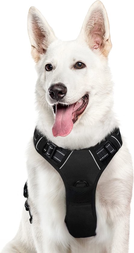 JAXY Hondenharnas - Hondentuig - Hondentuigje - Y Tuig Hond - Harnas Hond - Anti Trek Tuig Hond - Reflecterend