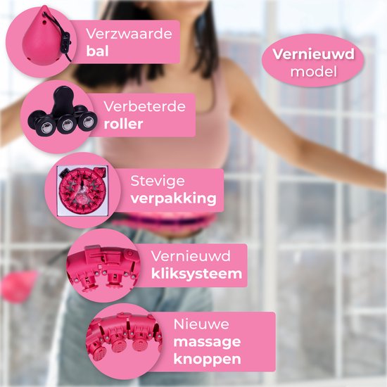 Trizand Slimme Hula Hoop - Met Teller & Verstelbaar Gewicht - Fitness