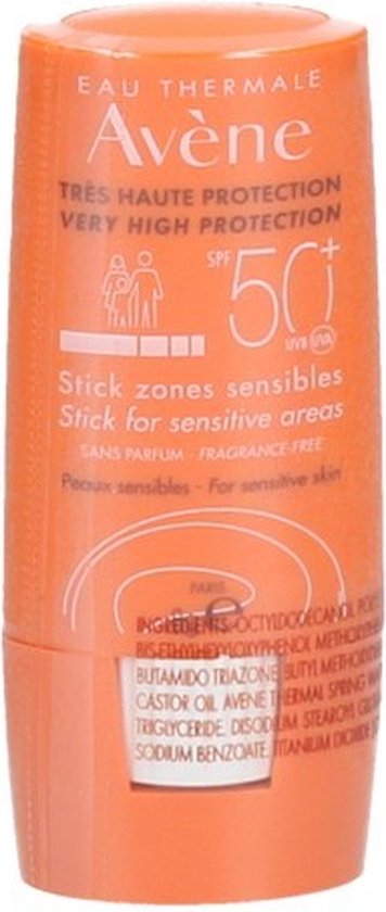 Avène Zonnebrandcrème Solaire Haute Sensitive Avene Spf 50+ Stick -  Zonnebrand - 8 ml | bol