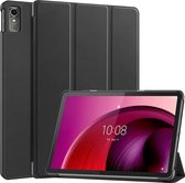 Case2go - Tablet hoes geschikt voor Lenovo Tab M10 5G - Tri-Fold Book Case - Auto/Wake functie - Zwart