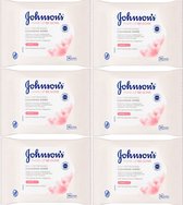 Johnson's Make-Up Be Gone 5-in-1 Refreshing Cleansing Wipes - 6 x 25 wipes (voor normale huid)