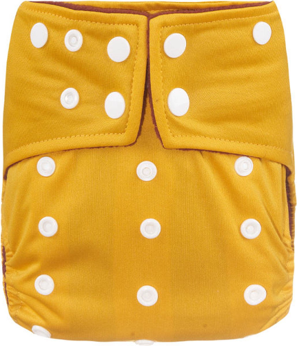 Goedkoopste BonBini's®- wasbare luier - wasbare luier Golden dreams 3-15 kg - luierbroekje - dubbele antilek preventie - zwemluier drukknoopjes en verstelbaar maat S, M, L maat 1 t/m 5