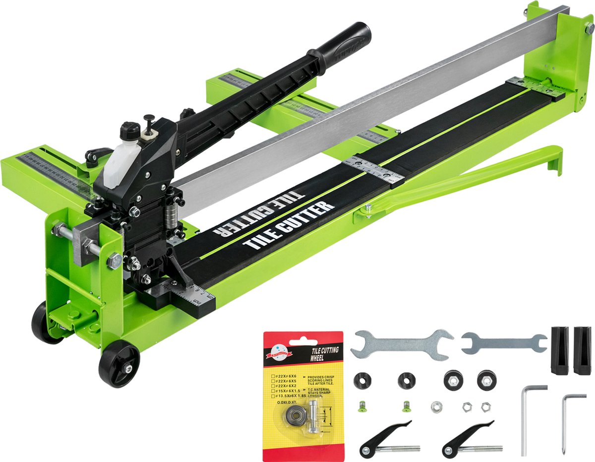 VEVOR Tegelsnijder Handmatige Tegelsnijder Keramische Porseleinen Snijmachine 31,5 Inch Groen Snijmachine
