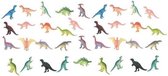 36x Plastic speelgoed dinosaurussen 6 cm - Dino speelgoed dieren