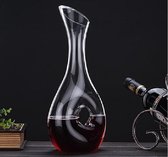 Wijnkaraf - Luxe Wijnkaraf - 1.2L rode wijn karaf - Wijn geschenken - Crystal wijn beluchter gieter met stijlvolle siliconen pad - Karaf - Siliconen