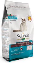 6x Schesir Kat Dry Sterilized Vis 1,5 kg