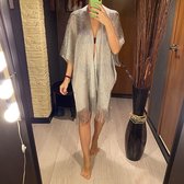Kimono-Zilver-Dames-Blinkend-Sexy-Kwaliteit-Goedkoop-Vrouwen-cover up