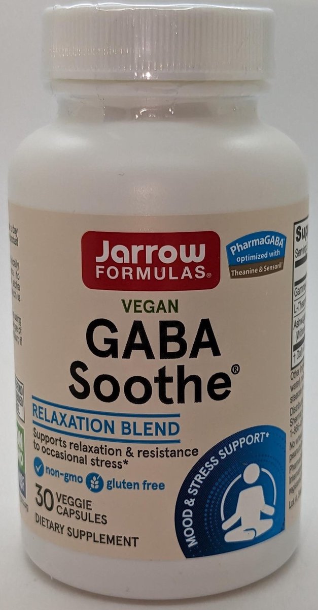 Jarrow Formulas GABA Soothe - 30 caps
