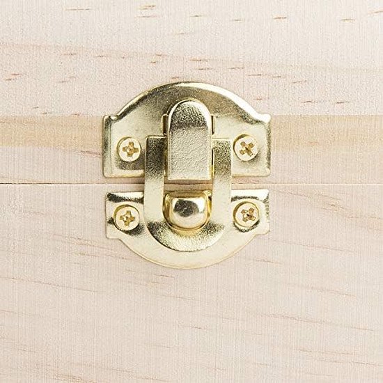 4 Stuks Kleine houten schatkist, Mini houten