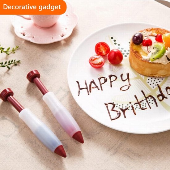 TOATELU Garneerspuit roestvrij staal, gebakpers, garneerspuit, set met 6 spuitmonden, spuitmonden, set crèmespuiten, bakspuit, doe-het-zelf bakaccessoires, garneerspuit voor cupcakes, gebak