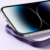 Hoesje Geschikt voor Apple iPhone 15 Pro Max - Compatibel met MagSafe - Back Cover met Kickstand - Blauw