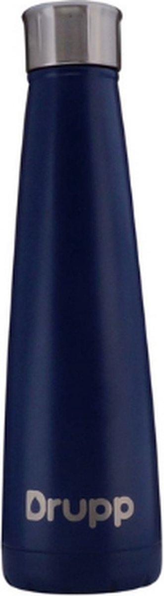 Drupp RVS Thermosfles - Drinkfles - BPA Vrij - 450ML - Dubbele Isolatie - Thermosbeker - Blauw