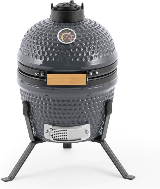 Foto: Kamado bbq egg kamado 13 inch houtskoolbarbecues grijs 27cm