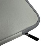 Housse pour ordinateur portable de 15,4 pouces - avec fermeture éclair et protection supplémentaire anti-éclaboussures (Beige)