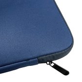 Laptop sleeve geschikt voor 15.4 inch - met ritssluiting spatwaterbestendig extra bescherming (Blauw)