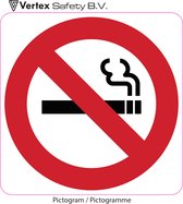 Pictogramme Sommet - Interdiction de fumer - 10x10 cm