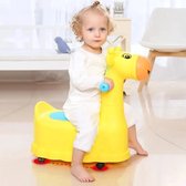 Potje Giraffe 2 in 1 op wielen Roze - zindelijkheidstraining - Baby - Unisex - Wc - kinderen - Kinderpotje - Toiletpot - Trainer - loopwagen