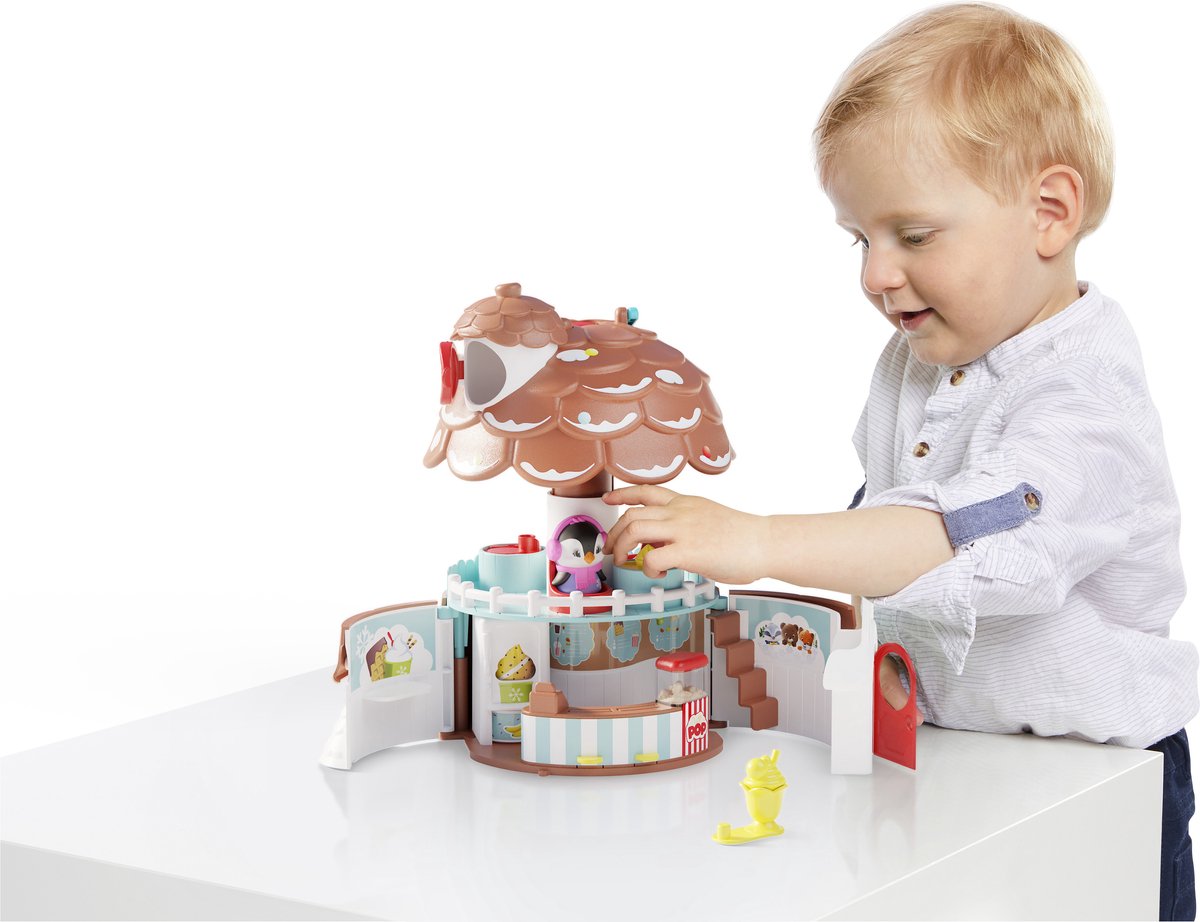 Klorofil de Dennenappel Speelset - Snoepwinkel - Poppenhuis - Interactief Kinderspeelgoed - Met figuur uit de familie van Pinguïns - Vanaf 18 maanden - 5-Delig — afbeelding 8