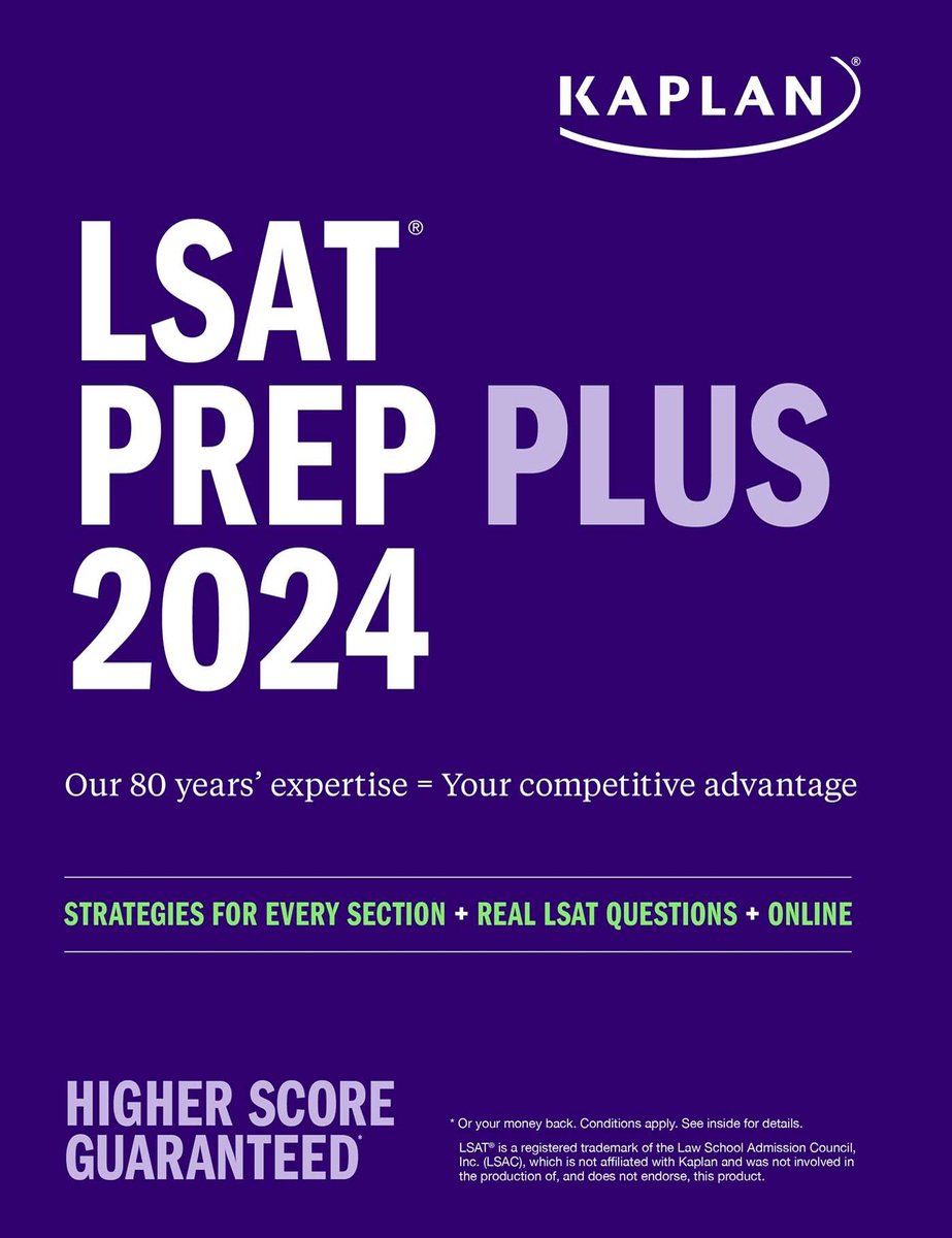 Kaplan Test Prep LSAT Prep Plus 2024 Strategies for Every Section