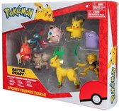 8 Bandai Figurines - Pokémon - Pikachu, Roundoudou, Rocabot, Abra, Farfuret, Métamorph, Phyllali en Magicarpe