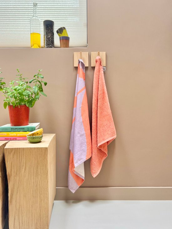 by Lifa Keuken Theedoek en handdoek Set - Clean Fun Leaf - Organisch Katoen