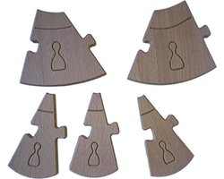 Keezbord Aanvulling hout