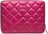 Chabo Bags Milano Padded Laptop Sleeve - Laptophoes - Leer- 15/16 inch Roze